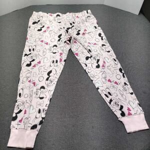 Disney Minnie Mouse Pajama Pants Sleepwear Extra Large Pink Hearts Bows